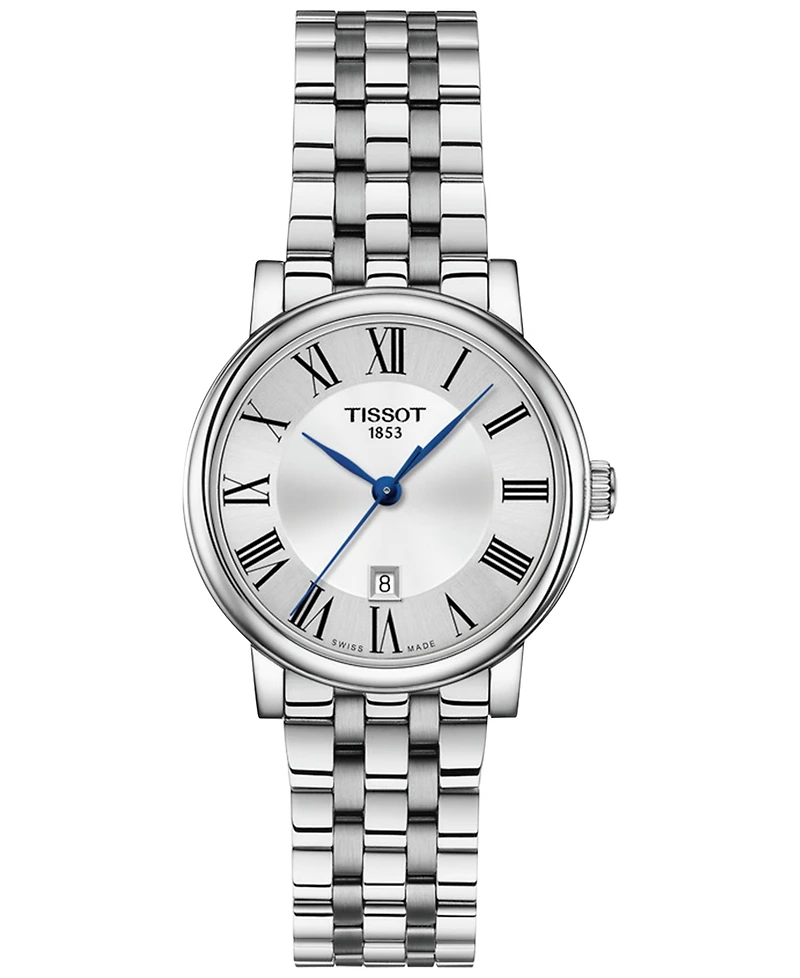 Tissot Women's Swiss Carson Premium Stainless Steel Bracelet Watch 30mm