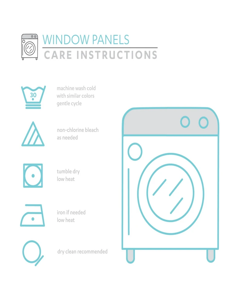 Ruffle Diamond 54" x 95" Curtain Set