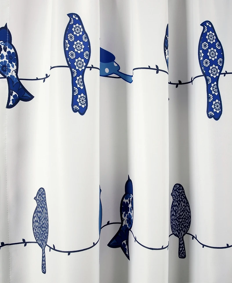Lush Decor Rowley Birds Light Filtering Window Curtain Panels