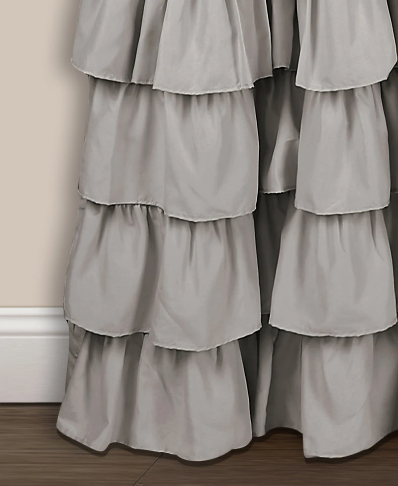 Allison Ruffle 40" x 95" Curtain Set