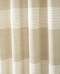 Lush Decor Tucker Stripe Yarn Dyed Cotton Knotted Tassel Window Curtain Panels