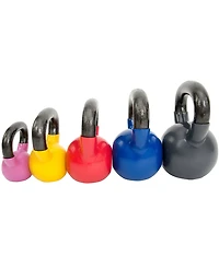 Sunny Health & Fitness Vinyl Color Coated Kettle Bell - 5, 10, 15, 20, 25 Pound Option