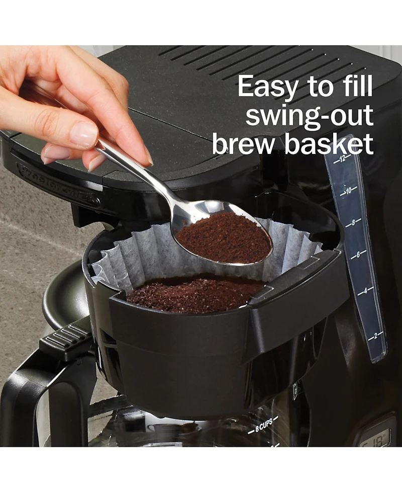 Proctor Silex 12 Cup Compact Programmable Coffee Maker