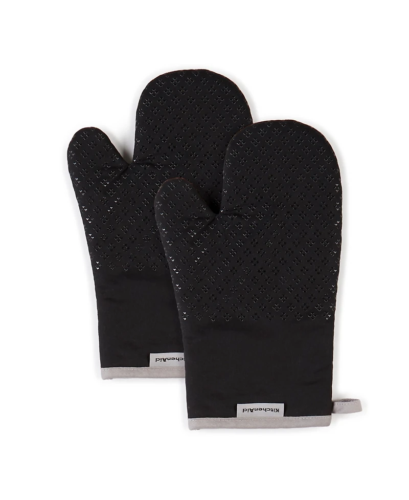 KitchenAid Asteroid Oven Mitts, 7"x 12.5", Set of 2