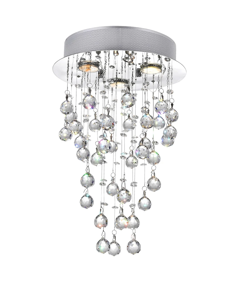 Cwi Lighting Rain Drop 3 Light Flush Mount