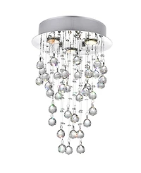 Cwi Lighting Rain Drop 3 Light Flush Mount