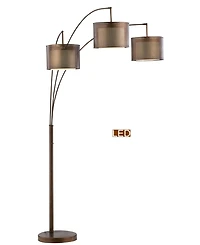 Artiva Usa Lumiere Ii 83" Led Arched Floor Lamp with Dimmer