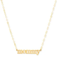 Mommy 18" Pendant Necklace in 10k Gold