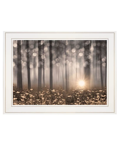 Trendy Decor 4U Enchanted Morning by Lori Deiter, Ready to hang Framed Print, White Frame, 21" x 15"