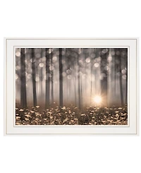 Trendy Decor 4U Enchanted Morning by Lori Deiter, Ready to hang Framed Print, White Frame, 21" x 15"