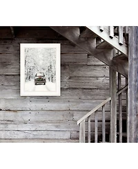 Trendy Decor 4U Antique Christmas by Lori Deiter, Ready to hang Framed Print, White Frame, 15" x 19"