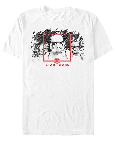 Star Wars Men's Episode Ix Storm Trooper Charcoal Sketch T-shirt