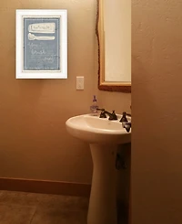 Trendy Decor 4U Brush Teeth by Misty Michelle, Ready to hang Framed Print, White Frame, 15" x 21"
