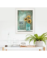 Trendy Decor 4U All Along by Tonya Crawford, Ready to hang Framed print, White Frame, 15" x 19"