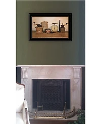 Trendy Decor 4U The Daily Grind by Billy Jacobs, Ready to hang Framed Print, Black Frame, 21" x 15"