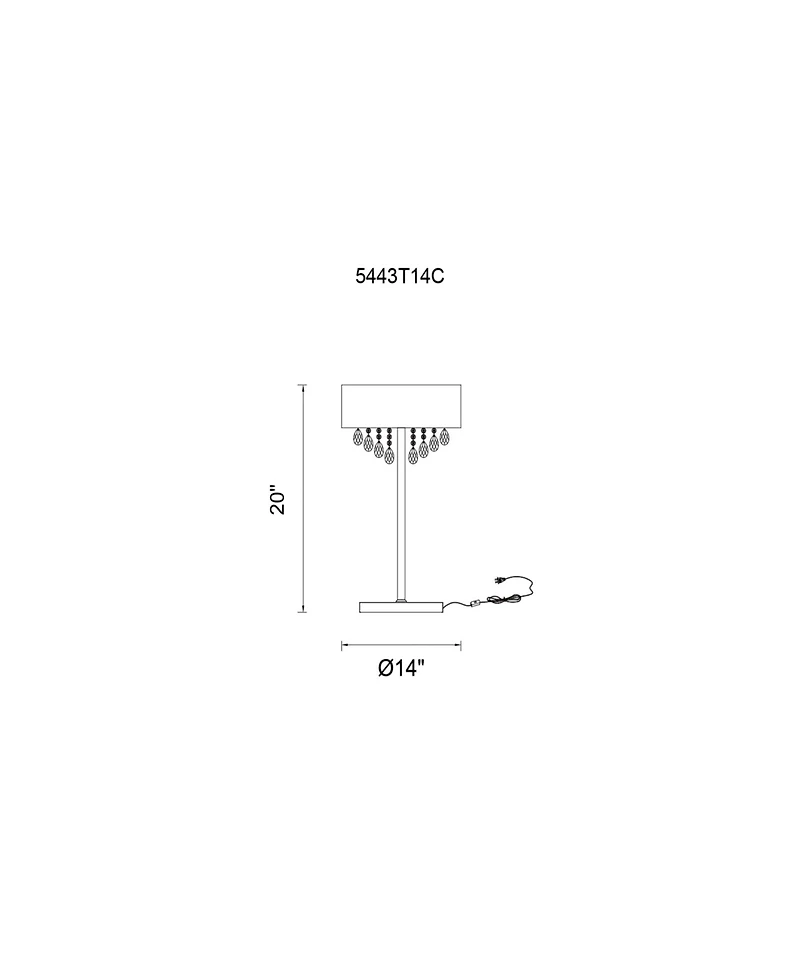 Cwi Lighting Dash 3 Light Table Lamp