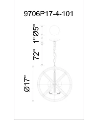 Cwi Lighting Padma 4 Light Chandelier