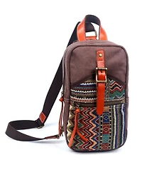 Tsd Brand Four Season Canvas Sling Bag