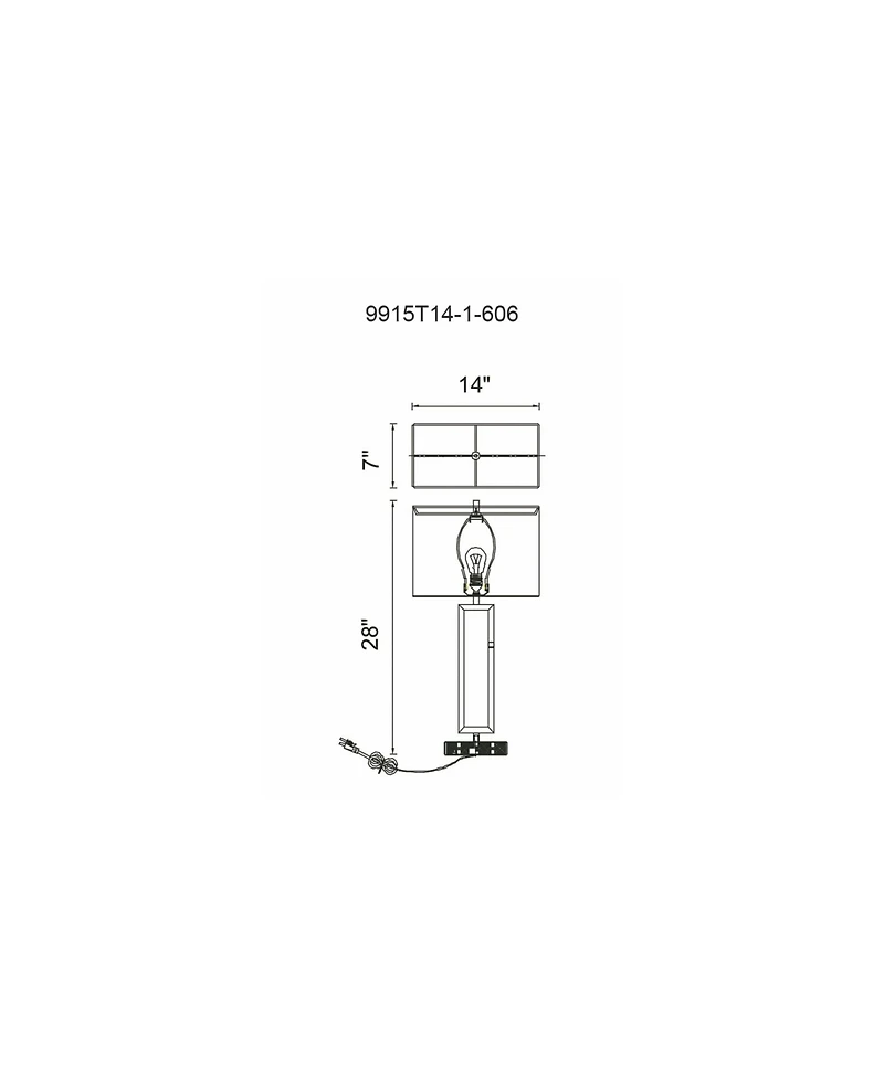 Cwi Lighting Torren 1 Light Table Lamp