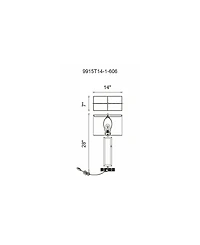 Cwi Lighting Torren 1 Light Table Lamp