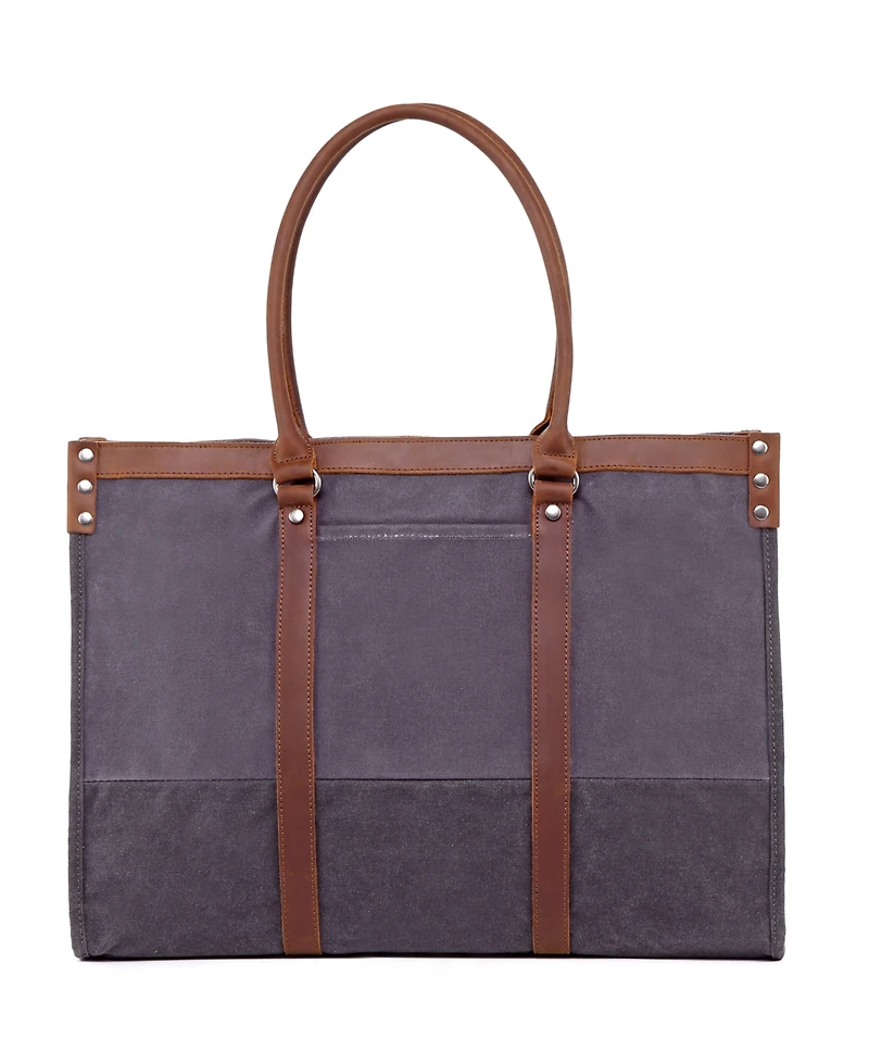 Tsd Brand Stone Creek Waxed Canvas Tote Bag
