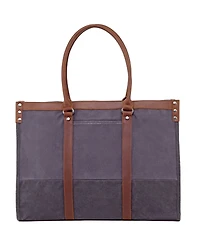 Tsd Brand Stone Creek Waxed Canvas Tote Bag