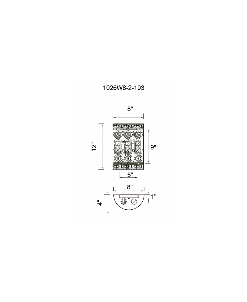 Cwi Lighting Belinda 2 Light Wall Sconce