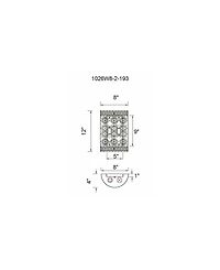 Cwi Lighting Belinda 2 Light Wall Sconce
