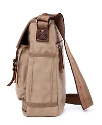 Tsd Brand Turtle Ridge 4-Pocket Canvas Crossbody Bag