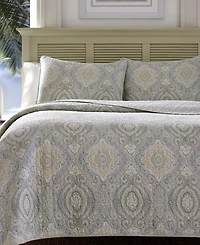 Closeout! Tommy Bahama Turtle Cove Cotton Reversible 3 Piece Quilt Set, King