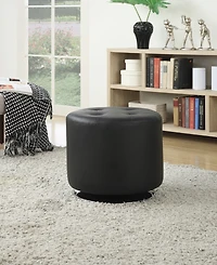 Coaster Home Furnishings Covina Round Upholstered Ottoman