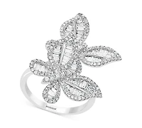 Effy Diamond Butterfly Statement Ring (1-3/8 ct. t.w.) 14k White Gold