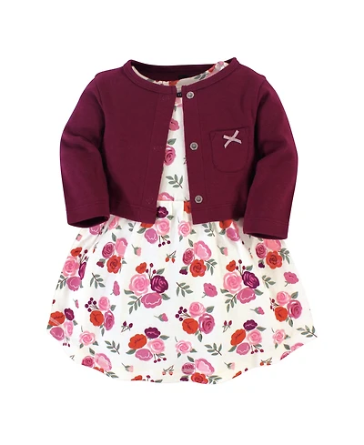 Hudson Baby Girls Essential Cotton Dress and Sweater Collection
