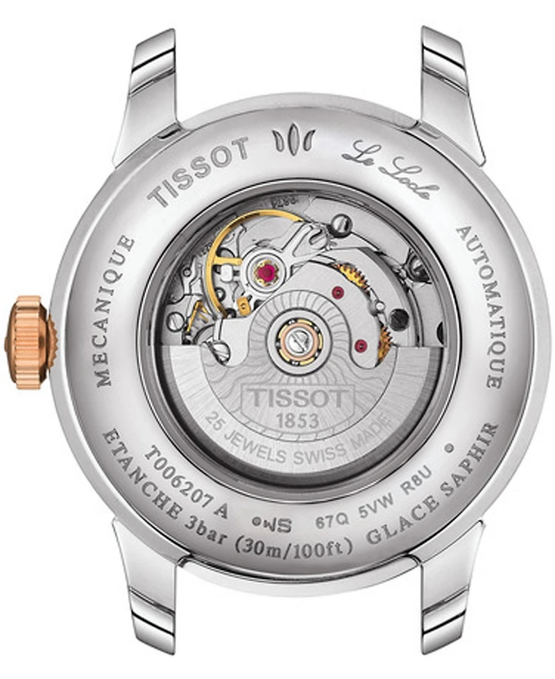Tissot Women's Swiss Le Locle Automatic Lady Diamond Accent Two-Tone Stainless Steel Bracelet Watch 29mm