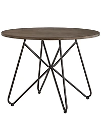 iNSPIRE Q Webber Round Dining Table with Iron Legs