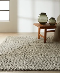 Calvin Klein CK940 Riverstone Gray and Ivory 4' x 6' Area Rug