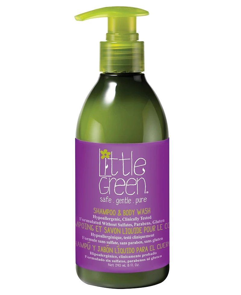 Little Green Kids Bath Time Essentials Set of 2, 14 oz.