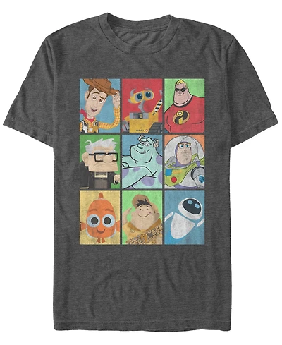 Disney Pixar Men's Epic Boxed Up Line Character, Short Sleeve T-Shirt