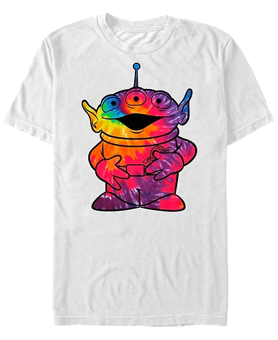 Disney Pixar Men's Toy Story Tie Dye Alien, Short Sleeve T-Shirt