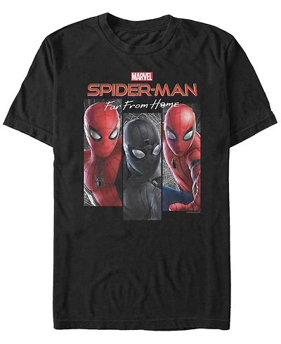 Marvel Men's Spider-Man Far From Home Web Panel, Short Sleeve T-shirt