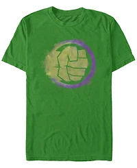 Marvel Men's Avengers Endgame Hulk Spray Paint Fist Logo, Short Sleeve T-shirt