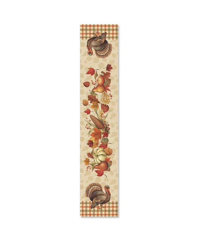 Laural Home Bountiful Harvest Table Runner - 13" x 90"