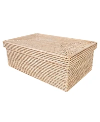 Artifacts Trading Company Artifacts Rattan Rectangular Storage Box with Lid