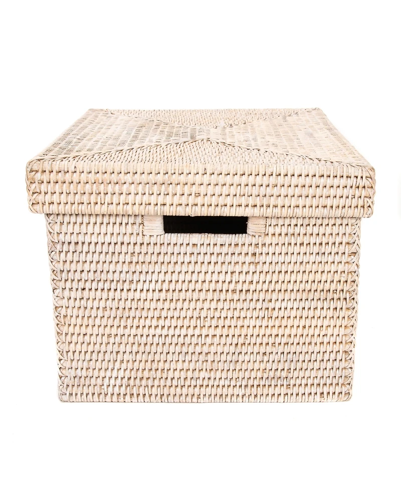 Artifacts Trading Company Artifacts Rattan Storage Box with Lid - Letter File