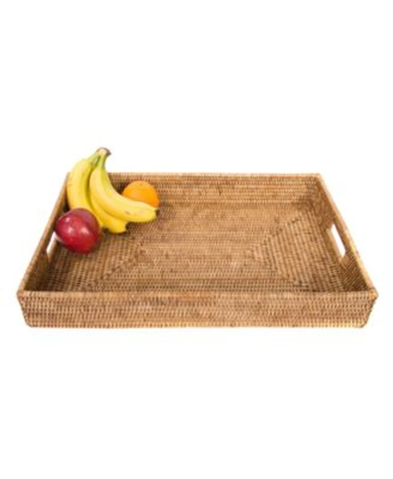 Artifacts Trading Company Rattan Rectangular Tray Collection