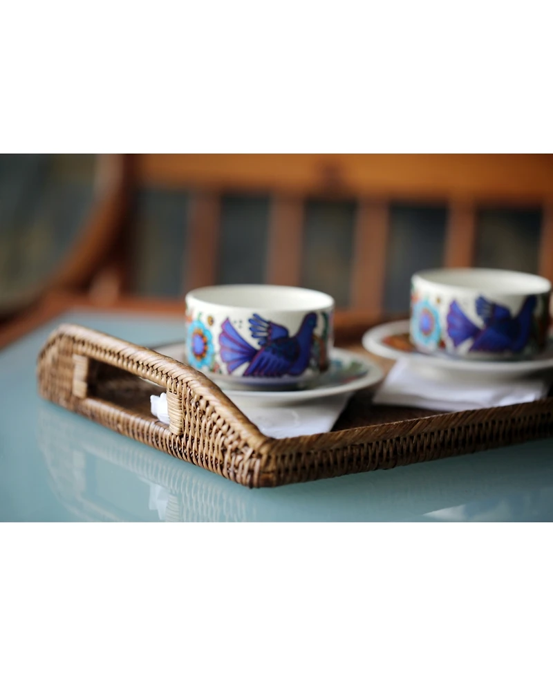 Artifacts Rattan 17" Rectangular Tray
