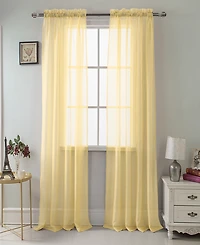 Rt Designers Collection Ramallah Trading Celine Sheer Rod Pocket Curtain Panel - 55 x 90