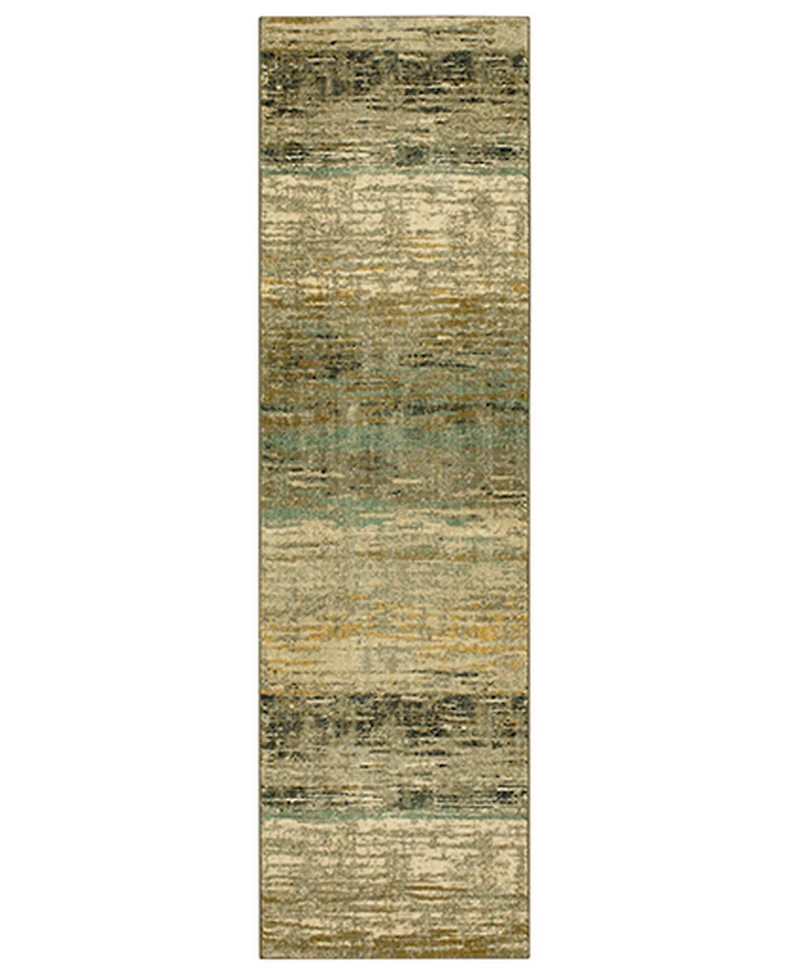 Closeout! Scott Living Artisan Diffuse Bronze 2'4" x 7'10" Runner Rug