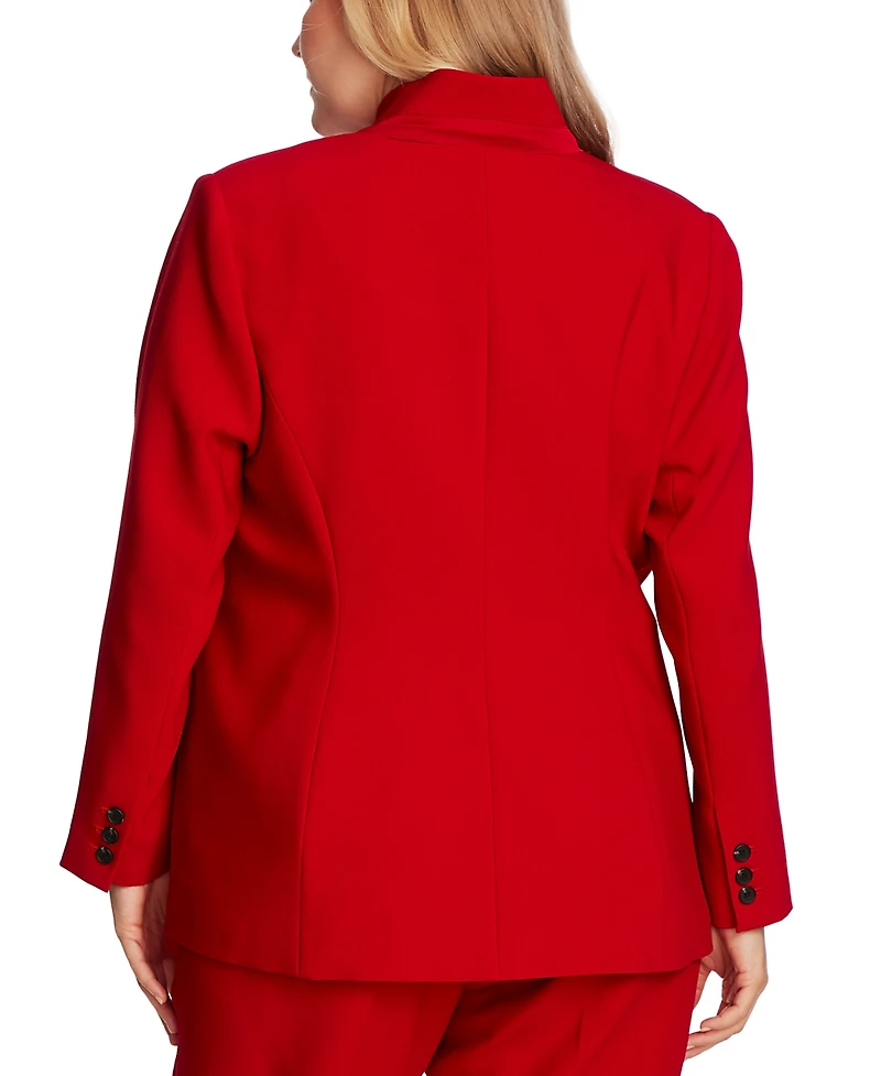 Vince Camuto Plus One-Button Notch-Collar Blazer