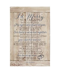 Dexsa I'd Marry You New Horizons Wood Plaque with Easel, 6" x 9"